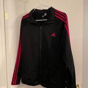 Adidas black and red jacket